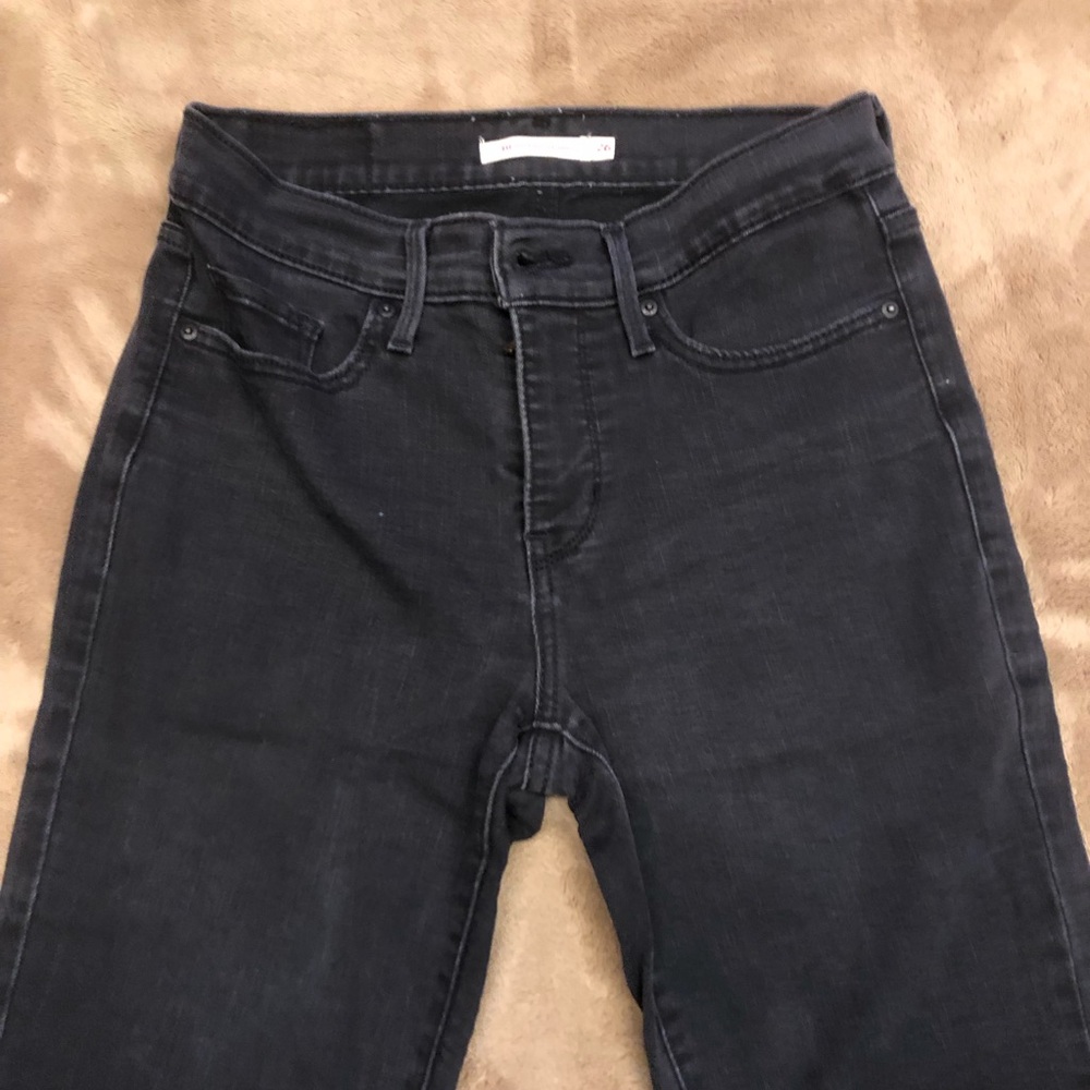 LEVI'S 311 Shaping Skinny Washed Black Size 26 Stretch